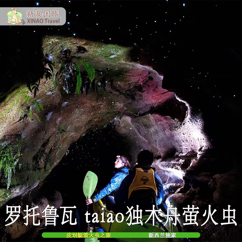 罗托鲁瓦萤火虫洞独木舟
