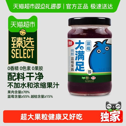 臻选仲景纯熬蓝莓果酱0添加果胶