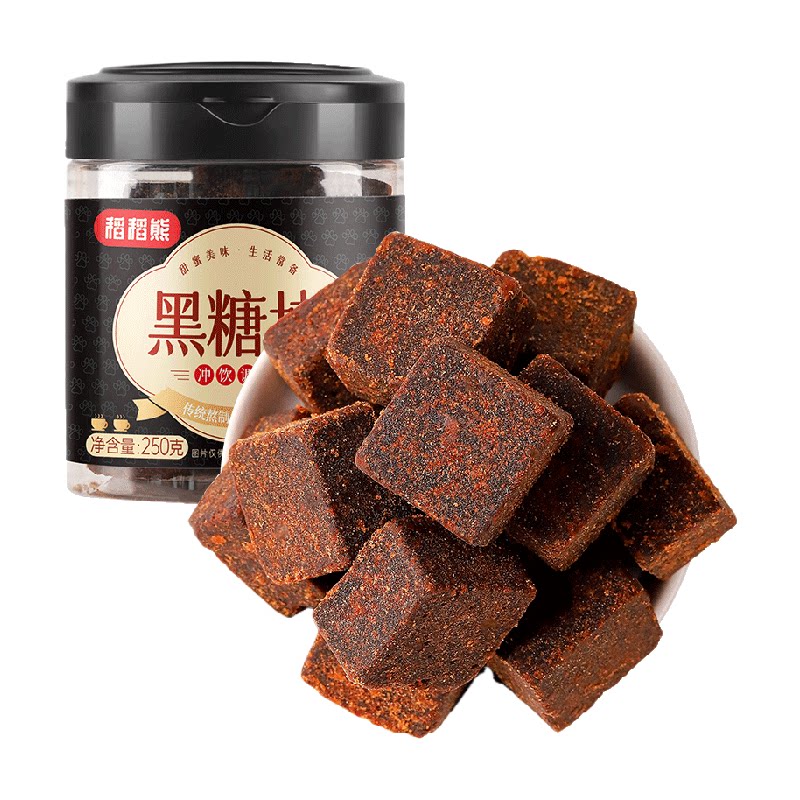 稻稻熊黑糖块冲饮调味图片