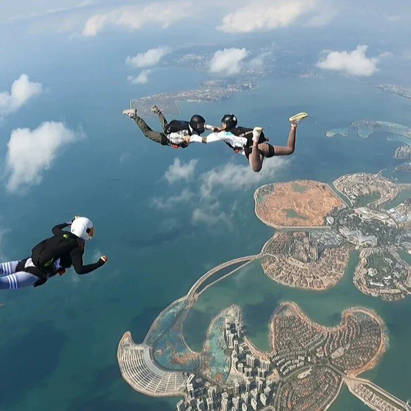 海南博鳌跳伞4000米全海景万宁东方海花岛三亚海棠湾塔赫高空跳伞
