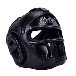 FRISKY拳击护头泰拳搏击散打儿童 成人 青少年面罩全封闭横梁头盔