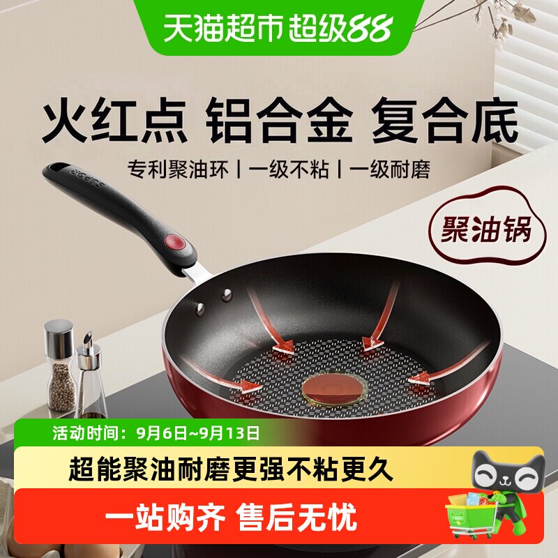 苏泊尔火红点不粘锅聚油煎锅图片