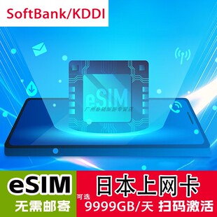 【原生eSIM】日本电话流量上网卡留学商务旅游虚拟手机卡东京
