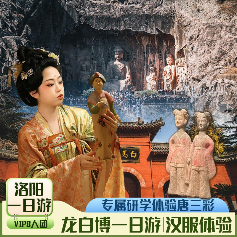 【精品2-8人小团】龙门石窟+白马寺+洛阳博物馆+夜游龙门 - 实物图