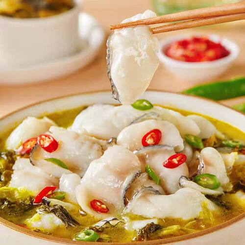 金汤酸菜鱼半成品鲜切去骨黑鱼片家常菜加热即食预制菜鱼皮鲜活