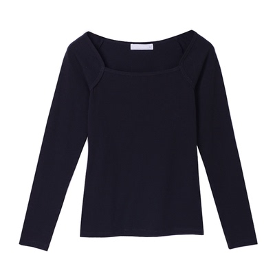 黑色打底长袖秋冬加厚百搭