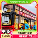 合金巴士玩具车模型宝宝双层校车公交车小男孩儿童汽车回力2023年