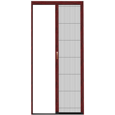 隐形无轨折叠防蚊纱门纱窗门