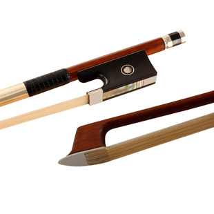 青歌G224 巴西苏木小提琴弓子演奏白马尾弓毛中提琴弓大提琴弓4/4