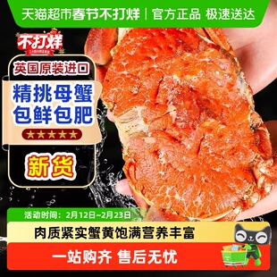 面包蟹母蟹熟冻帝王蟹超大鲜活冷冻海蟹新鲜海鲜水产黄金蟹珍宝蟹