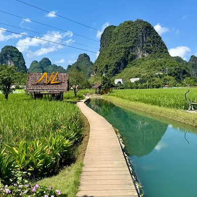 私家团 广西南宁靖西崇左旅游5天4晚古龙山漂流德天瀑布明仕田园