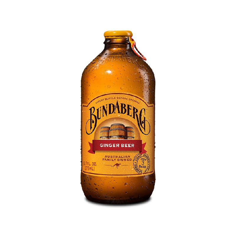 Bundaberg宾得宝澳洲进口姜汁汽水啤酒无酒精375ml*1气泡水饮料