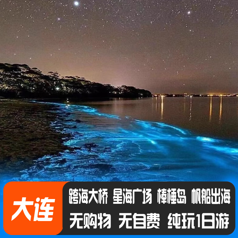 大连星海广场+棒棰岛+滨海路 一日游 精品小团  纯玩无购物