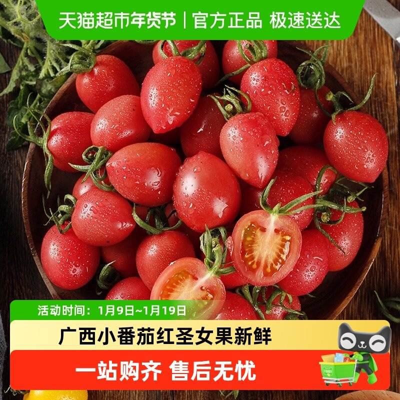 广西小番茄红圣女果新鲜当季水果樱桃小西红柿生吃现摘自然熟,水产肉类/新鲜蔬果/熟食,番茄,淘宝优惠券,粉丝福利购,淘宝优惠卷