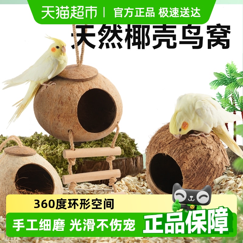 yee椰壳鸟窝巢穴玄凤鹦鹉