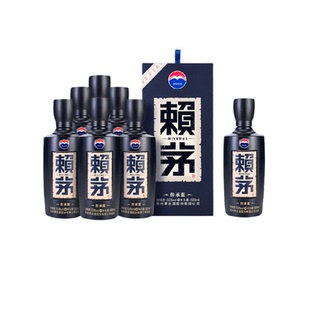 茅台赖茅传承蓝53度500ml*7瓶装酱香型白酒商务宴请送礼整箱+单瓶