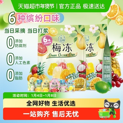 溜溜梅6味天然梅冻果冻