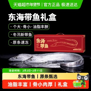 喵满分&鱻谣甄选东海带鱼新鲜鲜冻冷冻整条特大刀鱼送礼盒海鲜