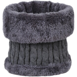 成人高领围脖加绒防寒防风保暖套脖领圈男女士假领秋冬季毛线脖套