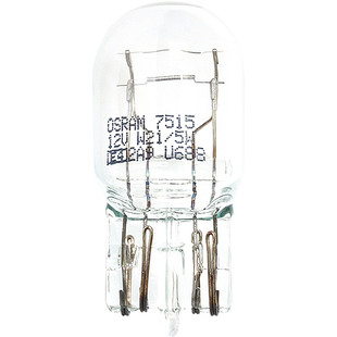 欧司朗T20灯泡W21/5W双丝刹车灯泡12v后尾灯日行车灯7515汽车灯泡