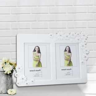简约创意7寸相框摆台七寸影楼婚纱照可爱双框组合照片 新品 韩版