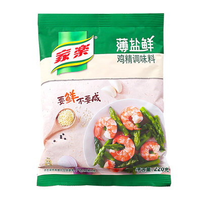 家乐薄盐鲜鸡精调味料替代420g