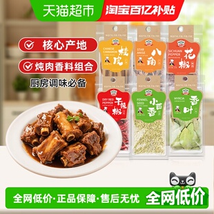 吉得利花椒桂皮八角香叶辣椒茴香溯源系列炖肉香料组合153g 1组