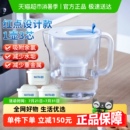 标准版 德国BRITA碧然德滤水壶净水壶设计师蓝3.5L 滤芯1壶3芯组合