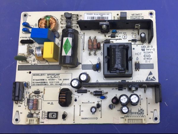 长虹液晶电视3D32B3100IC电源电路板供电板MPS35D-1MF 190
