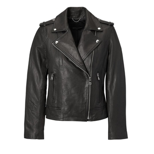 出美国单 意大利进口植物鞣制绵羊皮女真皮皮衣皮夹克有特大码