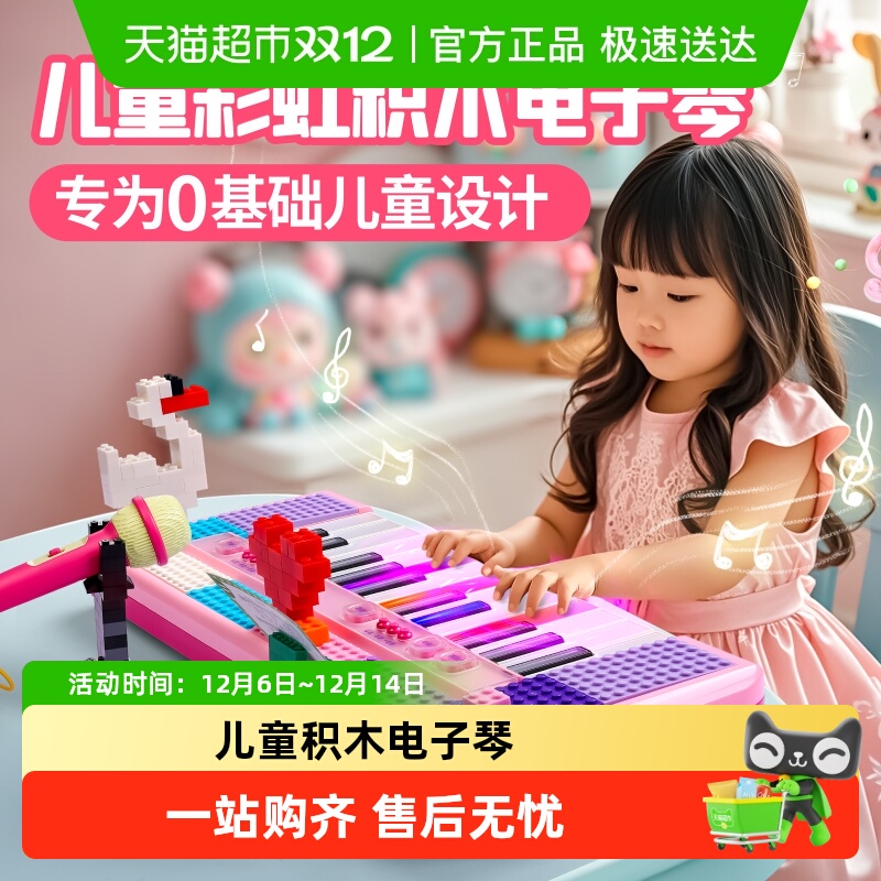 穗迪思带话筒可弹奏多功能积木