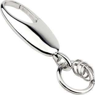 汽车钥匙扣男腰挂专用于本田丰田大众奥迪宝马保时捷不锈钢锁匙扣