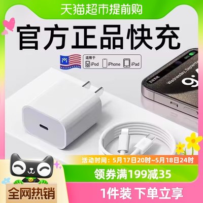 顺丰速发正品iphone快充充电器