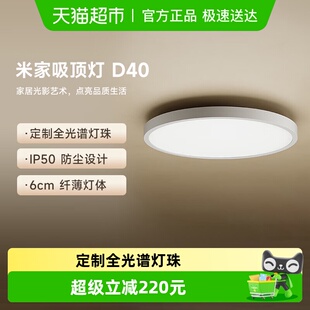小米米家吸顶灯D40 灯具卧室灯书房灯小爱智能45W 家装