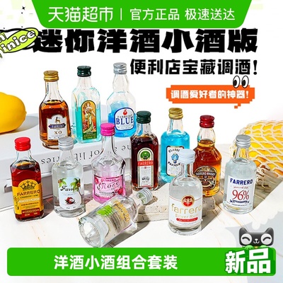 便利店调酒小瓶洋酒组合套装