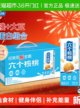 养元六个核桃风味植物奶250mL*12核桃乳饮料整箱12盒