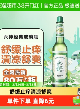 六神花露水可DIY香薰清新扩香薄荷止痒经典玻瓶95ml*1瓶老牌国货