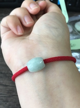 天然紫罗兰路路通转运珠小红绳