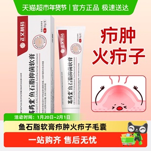 鱼石脂软膏疖肿火疖子拔毒消炎抑菌乳膏止痒脓包硬块