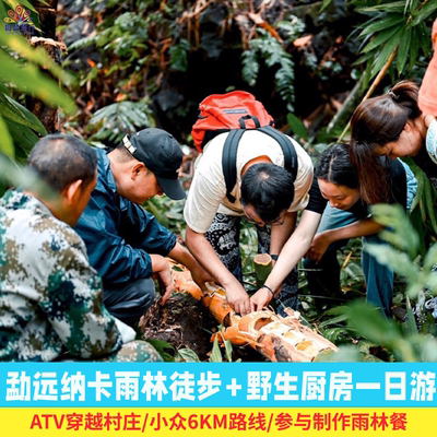 西双版纳雨林徒步小众路线-勐远纳卡雨林徒步+野生厨房纯玩一日游