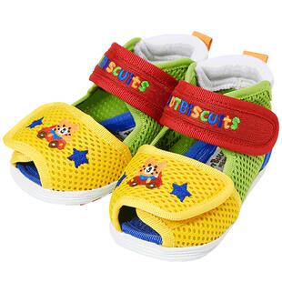 MIKIHOUSE宝宝凉鞋学步男童女童学步凉鞋网面透气鞋子HOTBISCUITS