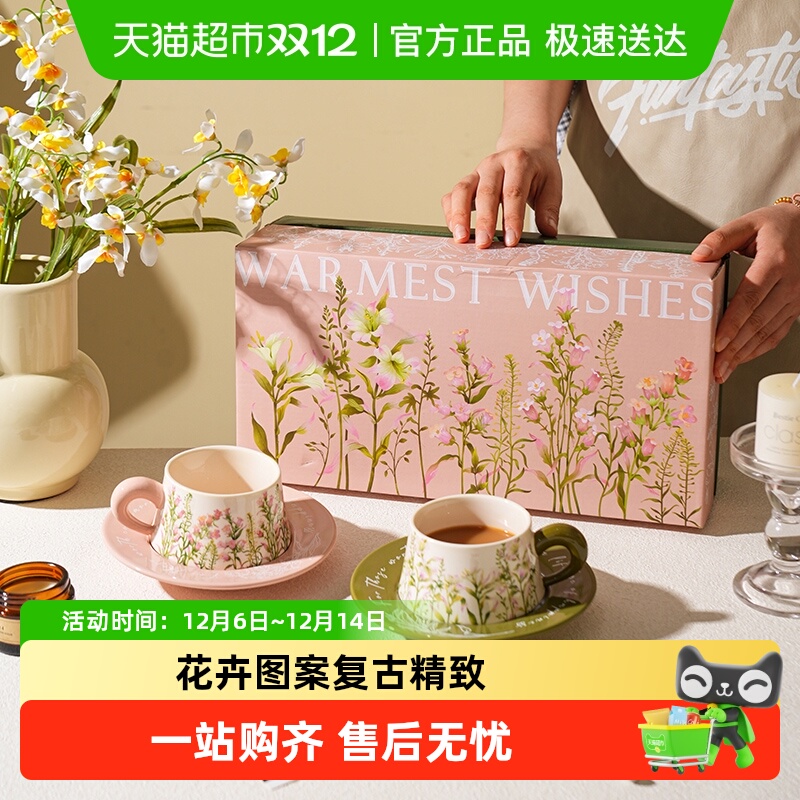 舍里精美礼盒包装咖啡杯碟