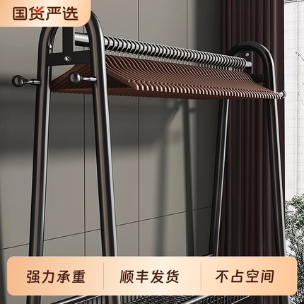 简易衣帽架落地室内挂衣架子可移动晾衣架家用卧室衣服收纳架阳台
