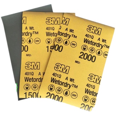 进口3M1500号砂纸汽车划痕漆面打