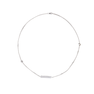 COUGH IN VAIN 基础元素拼接925银细项链设计感