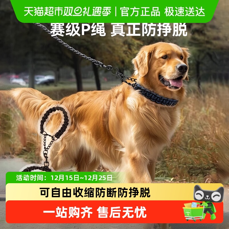 狗狗牵引绳子防爆冲p链专业训犬p绳金毛拉布拉多大型犬狗绳