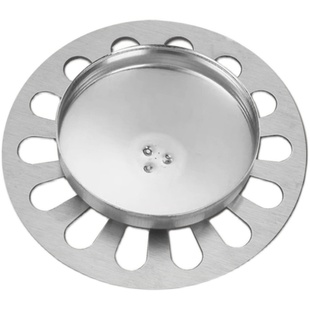 不锈钢地漏盖片圆形加厚防臭盖板浴室卫生间厕所下水道过滤网盖子