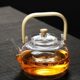 耐高温大容量竹把提梁壶煮茶壶玻璃电陶炉专用玻璃壶泡茶壶煮茶器