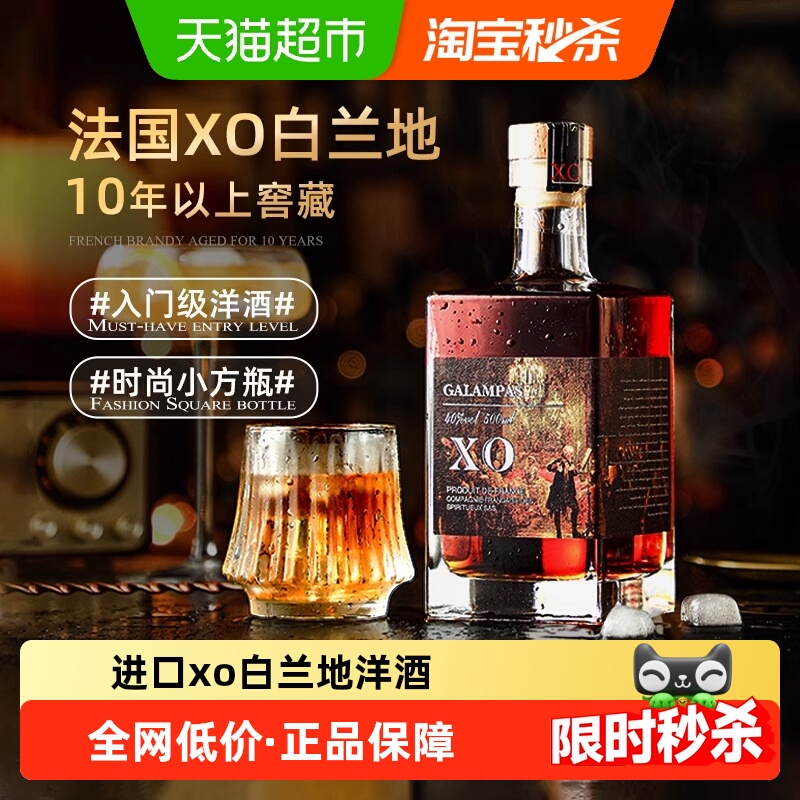 法国进口xo白兰地洋酒