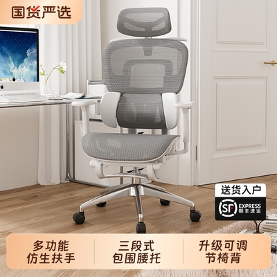 人体工学椅子护腰电脑椅家用舒适久坐电竞可躺办公室座椅午睡升降